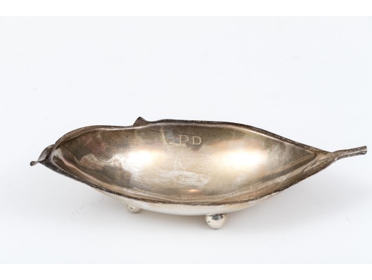Cartier Sterling Silver Leaf Bowl