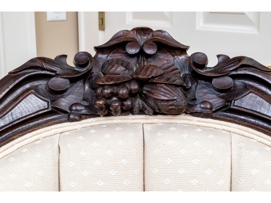 Antique 19th C. Rosewood Gentlemans Parlor Armchair