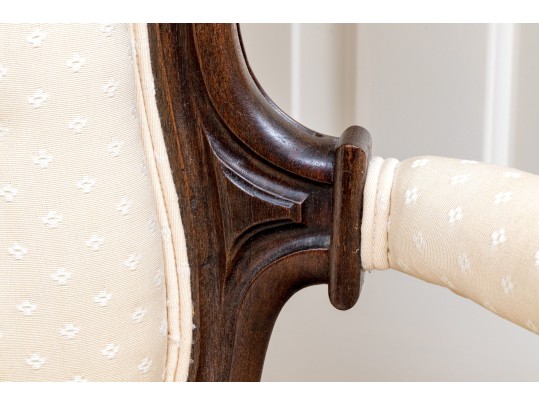 Antique 19th C. Rosewood Gentlemans Parlor Armchair