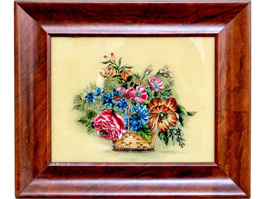 Reverse Painted Glass Still Life