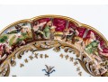 Set Of Six Capodimonte Hand-Painted Heraldic Plates