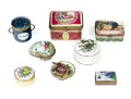 Collection Of Eight Assorted Makers Enameled Boxes
