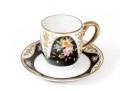 Japanese Hand-Painted Demitasse Set, Fifteen Pieces