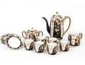 Japanese Hand-Painted Demitasse Set, Fifteen Pieces