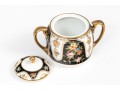 Japanese Hand-Painted Demitasse Set, Fifteen Pieces