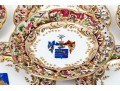 Set Of Six Capodimonte Hand-Painted Heraldic Plates