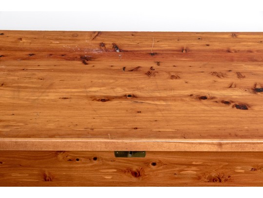 Oversized Brass Mounted Solid Cedar Chest