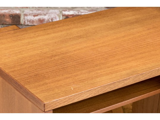 Vintage Mid-Century Modern Desk With Shelf