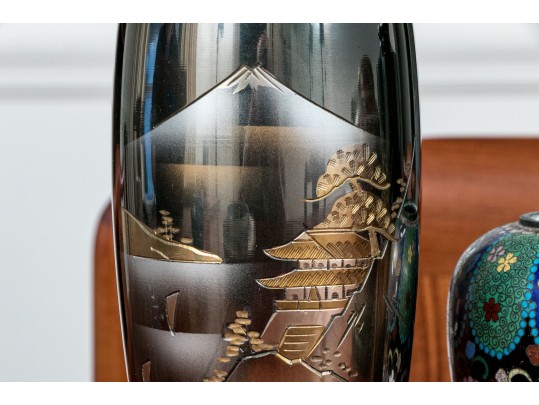 Decorative Asian Collection Of Cloisonne, Mixed Metal, And Porcelain