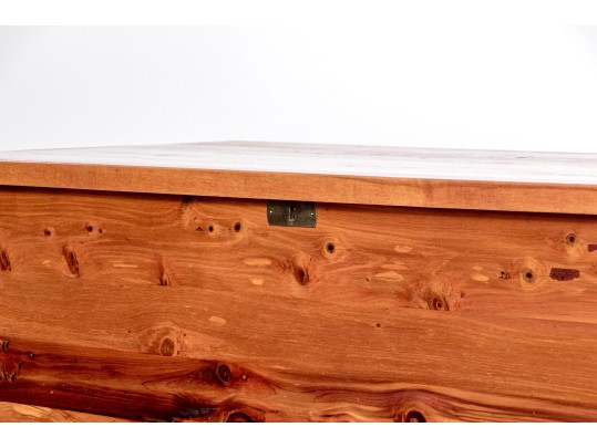 Oversized Brass Mounted Solid Cedar Chest