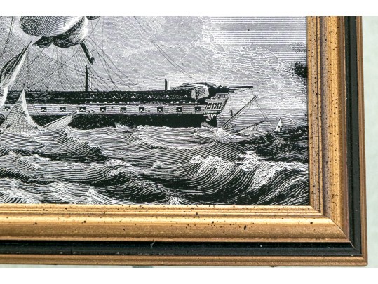 Engraving On Mirror Of D. Kimberly After T. Birch 