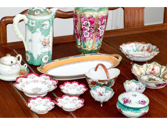 Fifteen Piece Assortment Of  Decorative Japanese Porcelain