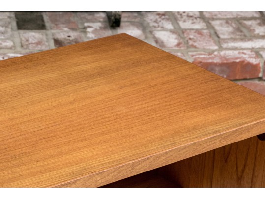 Vintage Mid-Century Modern Desk With Shelf