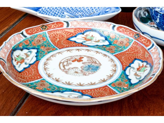 Decorative Asian Collection Of Cloisonne, Mixed Metal, And Porcelain