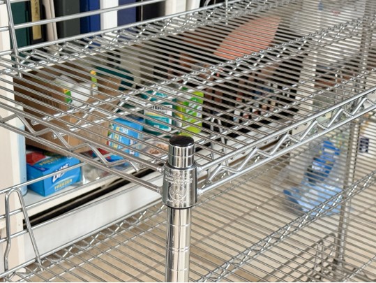 Metal Storage Cart On Casters