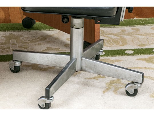 Vintage Rolling Desk And Office Chair