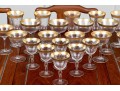 Twenty-Six Piece Gold Encrusted Stemware
