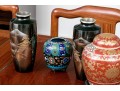 Decorative Asian Collection Of Cloisonne, Mixed Metal, And Porcelain