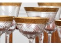 Twenty-Six Piece Gold Encrusted Stemware