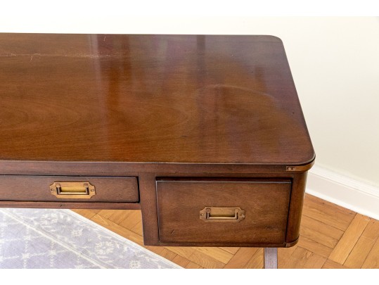Hickory Chair Mahogany And Brass Campaign Writing Desk
