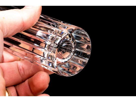 Seven Baccarat Crystal Fluted Bud Vases