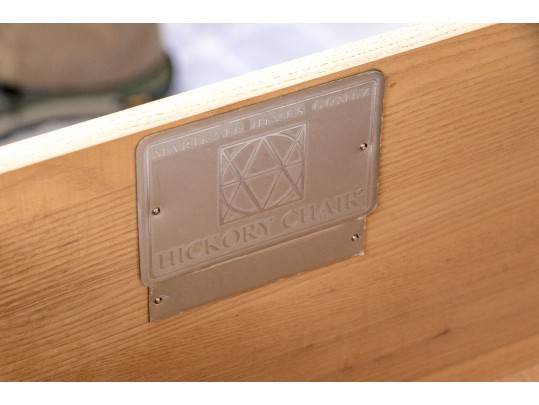 Hickory Chair Mahogany And Brass Campaign Writing Desk