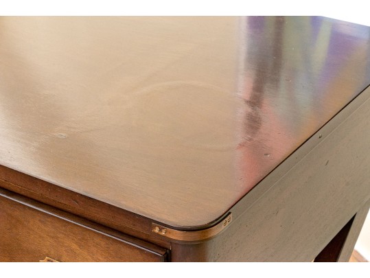 Hickory Chair Mahogany And Brass Campaign Writing Desk