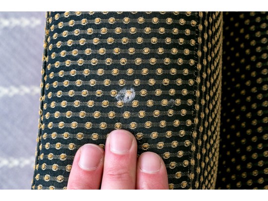 Custom Upholstered Club Chair With Ottoman