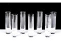 Seven Baccarat Crystal Fluted Bud Vases