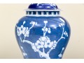 Pair Of Chinese Lidded Blue And White Jars