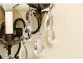 Pair Of Cut Crystal Three Light Wall Sconces