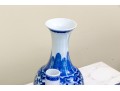 Collection Of Six Chinese Blue And White Porcelain Bottle Vases