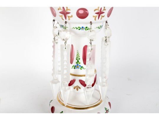 Bohemian Cut To Clear Czech Glass Candle Holders