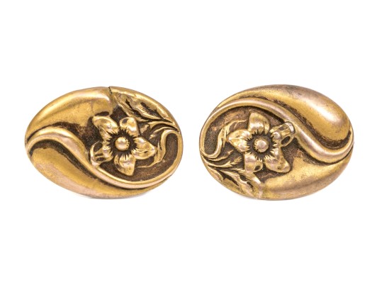Two Pairs Of Handsome Antique Gold Filled Of Cufflinks