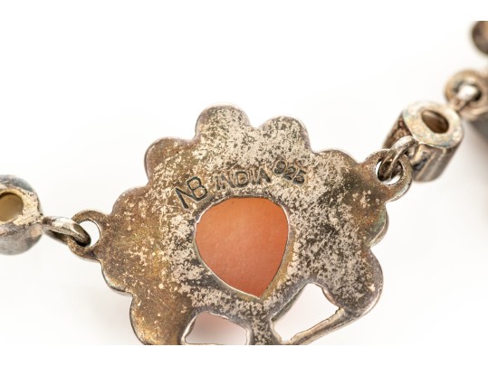 Collection Of Assorted Sterling Silver Garnet Motif Jewelry Pieces