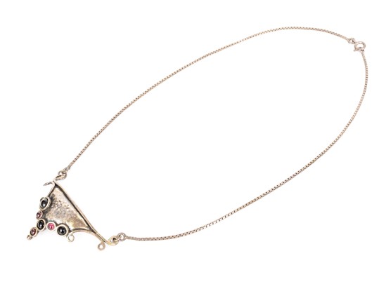 Collection Of Assorted Sterling Silver Garnet Motif Jewelry Pieces