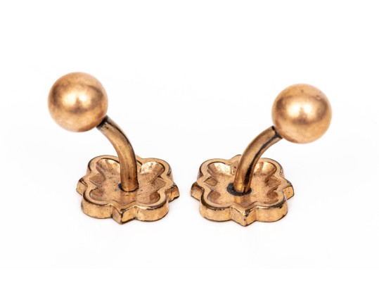 Two Pairs Of Handsome Antique Gold Filled Of Cufflinks