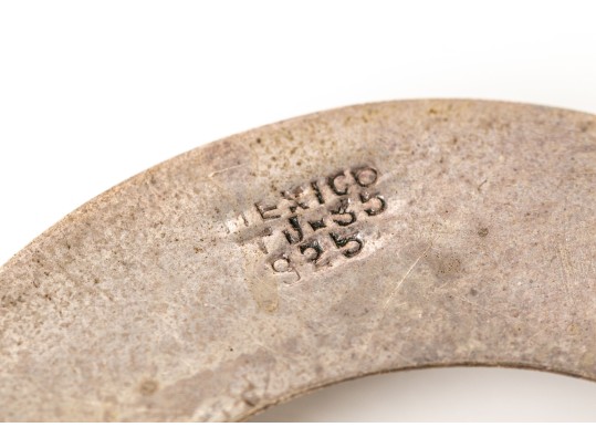 Sterling Silver Collection Of Contemporary Foliate Motif Chunky Jewelry Pieces
