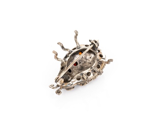 Collection Of Assorted Sterling Silver Garnet Motif Jewelry Pieces