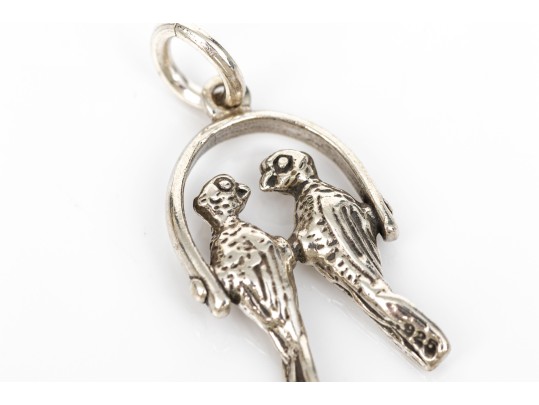 Charming Collection Of Sterling And Silverplate Loose Creature Motif Charms, With Bracelet