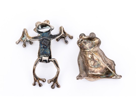 Collection Of Sterling Silver Fun Animal Motif Brooches