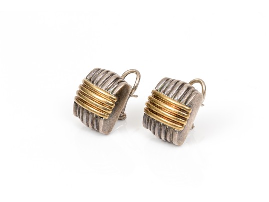 Sterling Silver Assorted Lot Of Striking Earrings, With Posts And Lever Style Backs