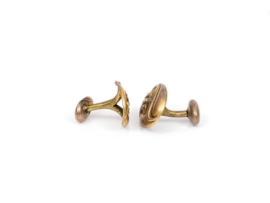 Two Pairs Of Handsome Antique Gold Filled Of Cufflinks