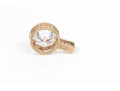 14k Yellow Gold Contemporary Bezel Set Large CZ Pendant