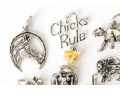 Fun Assorted Collection Of Sterling And Silverplate Creature Motif Charms