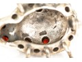 Collection Of Assorted Sterling Silver Garnet Motif Jewelry Pieces