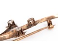 Gold Filled Pretty Antique Spray Brooch, Diamond Set, App. 0.12 TCW
