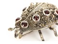 Collection Of Assorted Sterling Silver Garnet Motif Jewelry Pieces