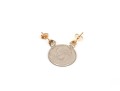 14k Yellow Gold Classic Round Diamond Solitaire Earrings, App. 0.35 TCW