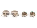 Sterling Silver Assorted Lot Of Striking Earrings, With Posts And Lever Style Backs